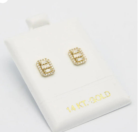 Metal 14K Yellow Gold Earrings