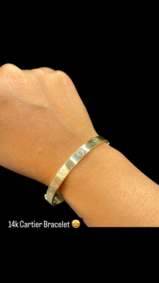 14k bracelet cartier