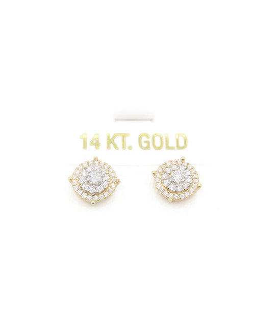 14K CZ Earrings