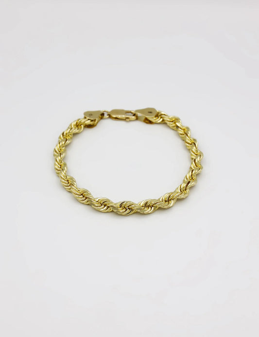 14K Solid Bracelet Rope