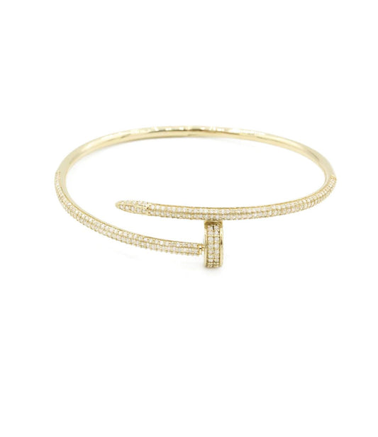 14K Bangle W/ Diamonds